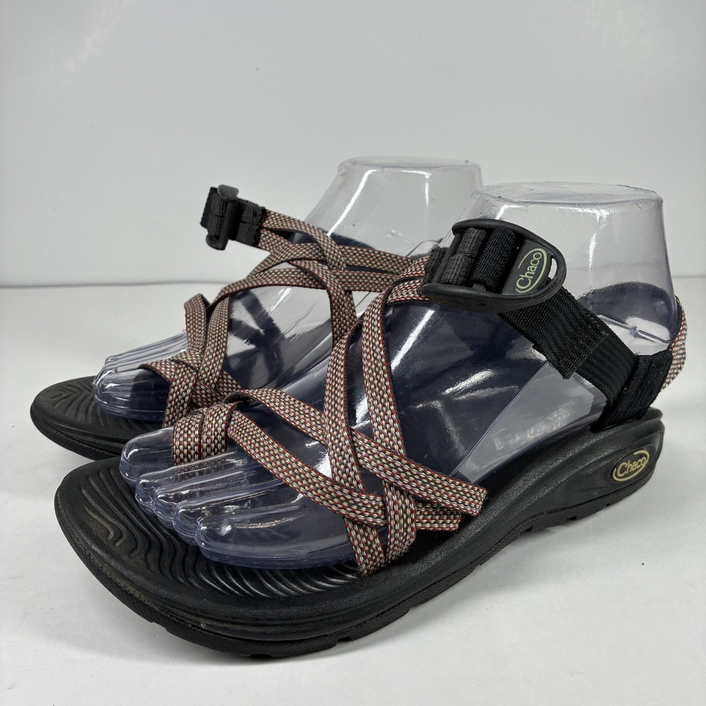 Chaco ZX/2 Classic Women's US 6 Black Red Multi Strappy Outdoor Hiking Sandals